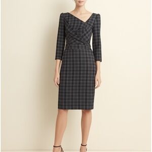 SANDRA ANGELLAZI - Plaid grey and black dress - size S